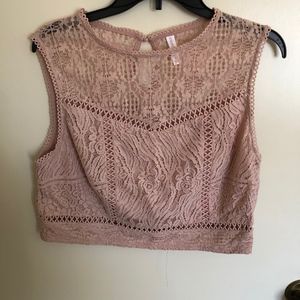 Pastel Pink Crop Top